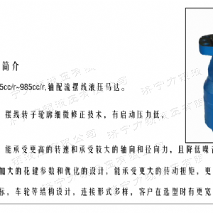 BMH系列并列油口开云官方（中国）官方网站马达